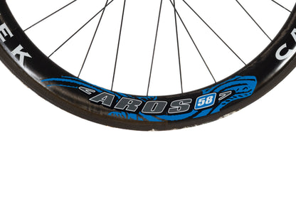 USED Cane Creek Aros 58 Carbon Tubular Track Wheelset 700c