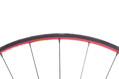 USED Mavic Helium SUP Red 700C Tubular Road Wheelset Rim Brake Quick Release