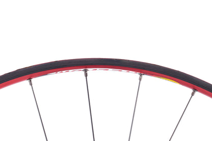 USED Mavic Helium SUP Red 700C Tubular Road Wheelset Rim Brake Quick Release