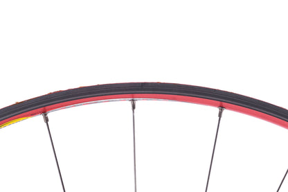 USED Mavic Helium SUP Red 700C Tubular Road Wheelset Rim Brake Quick Release