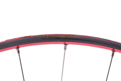 USED Mavic Helium SUP Red 700C Tubular Road Wheelset Rim Brake Quick Release