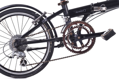USED Dahon Speed Folding Bike 20" Wheels Black 2x9 speed