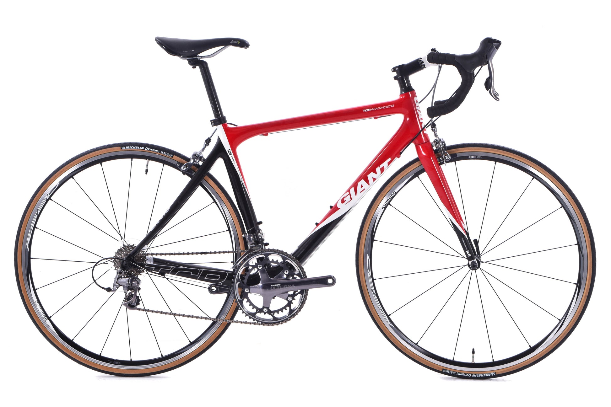 USED Giant TCR Advanced Medium Carbon Rim Brake Road Bike Shimano Ul