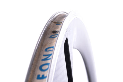 USED HED Tri Spoke 650c Carbon Wheelset Clincher Road Bike AS IS