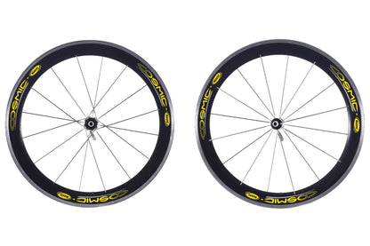 USED Mavic Cosmic Carbone 650C Tubular Wheelset Quick Release Rim Brake HG 10