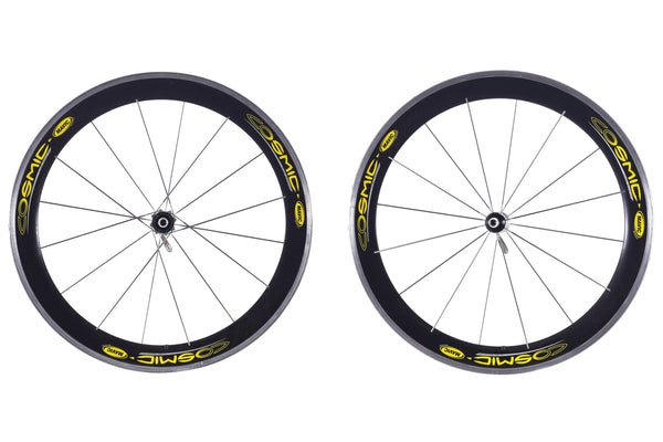 USED Mavic Cosmic Carbone 650C Tubular Wheelset Quick