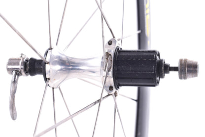 USED Mavic Cosmic Carbone 650C Tubular Wheelset Quick Release Rim Brake HG 10