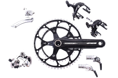 USED Shimano Ultegra 6600 2x10 speed Groupset Time Trial Triathlon TT Bar End Shifters, Derailleurs, 170mm 52/38T Crankset