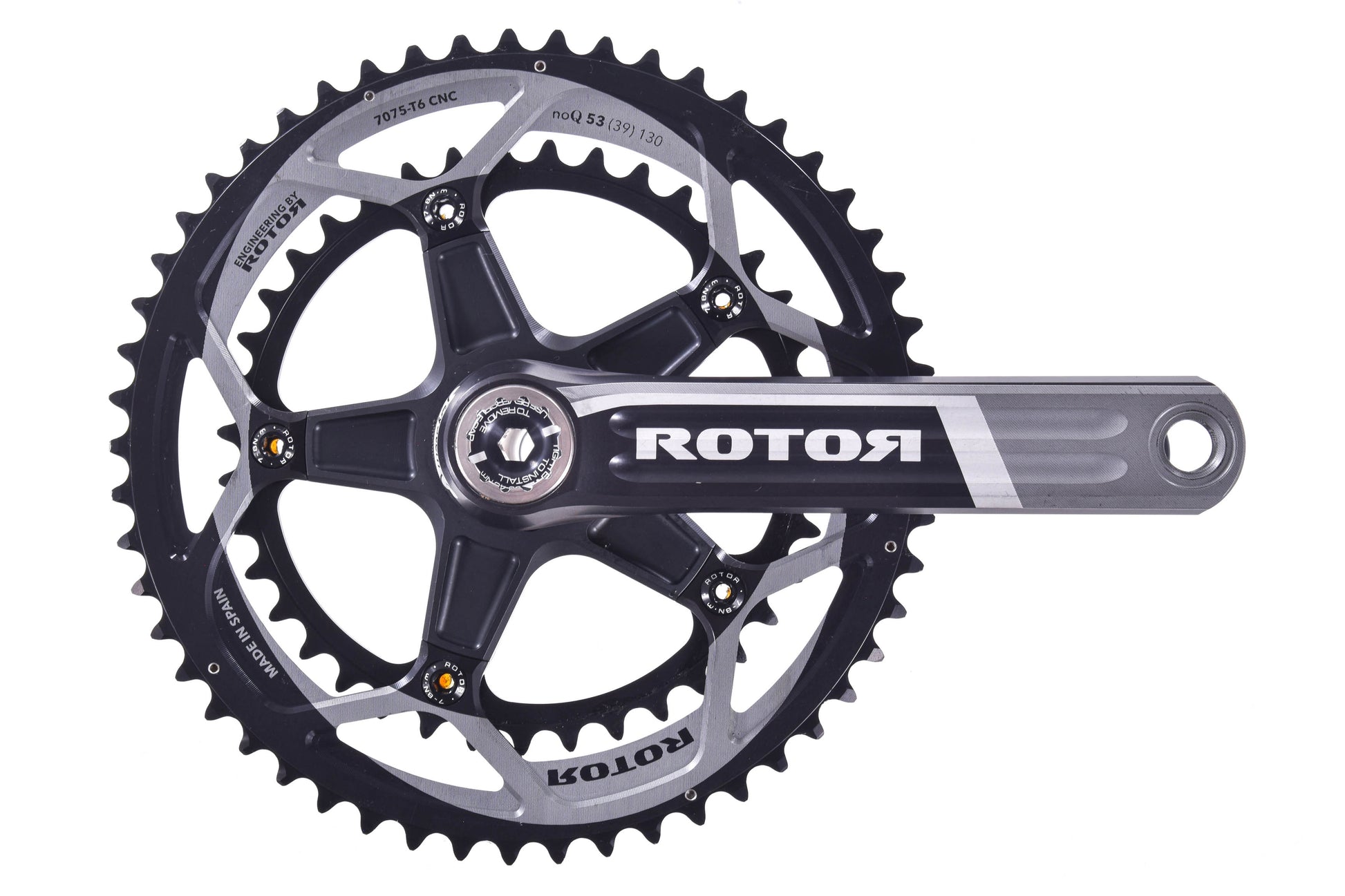 NEW Old Stock Rotor Crankset 170mm Length 30mm Spindle 130mm BCD 53/39