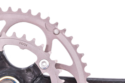 NEW old stock FSA SL-K Compact Carbon Crankset 170mm 50/34T MegaExo 24mm Shimano Spindle 2x10 110mm BCD