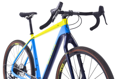 USED 2018 Salsa Cutthroat Rival 1x11 Gravel Bike LG Blue/Yellow Bike Packing