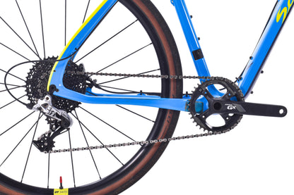 USED 2018 Salsa Cutthroat Rival 1x11 Gravel Bike LG Blue/Yellow Bike Packing