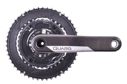 USED Quarq DFour DUB Power Meter Crankset 172.5mm SRAM AXS 50/34T Ultegra Rings