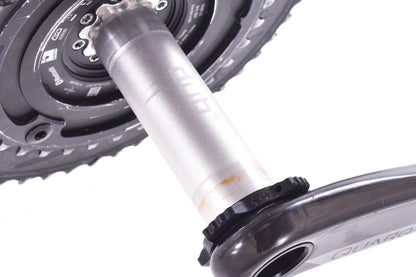 USED Quarq DFour DUB Power Meter Crankset 172.5mm SRAM AXS 50/34T Ultegra Rings