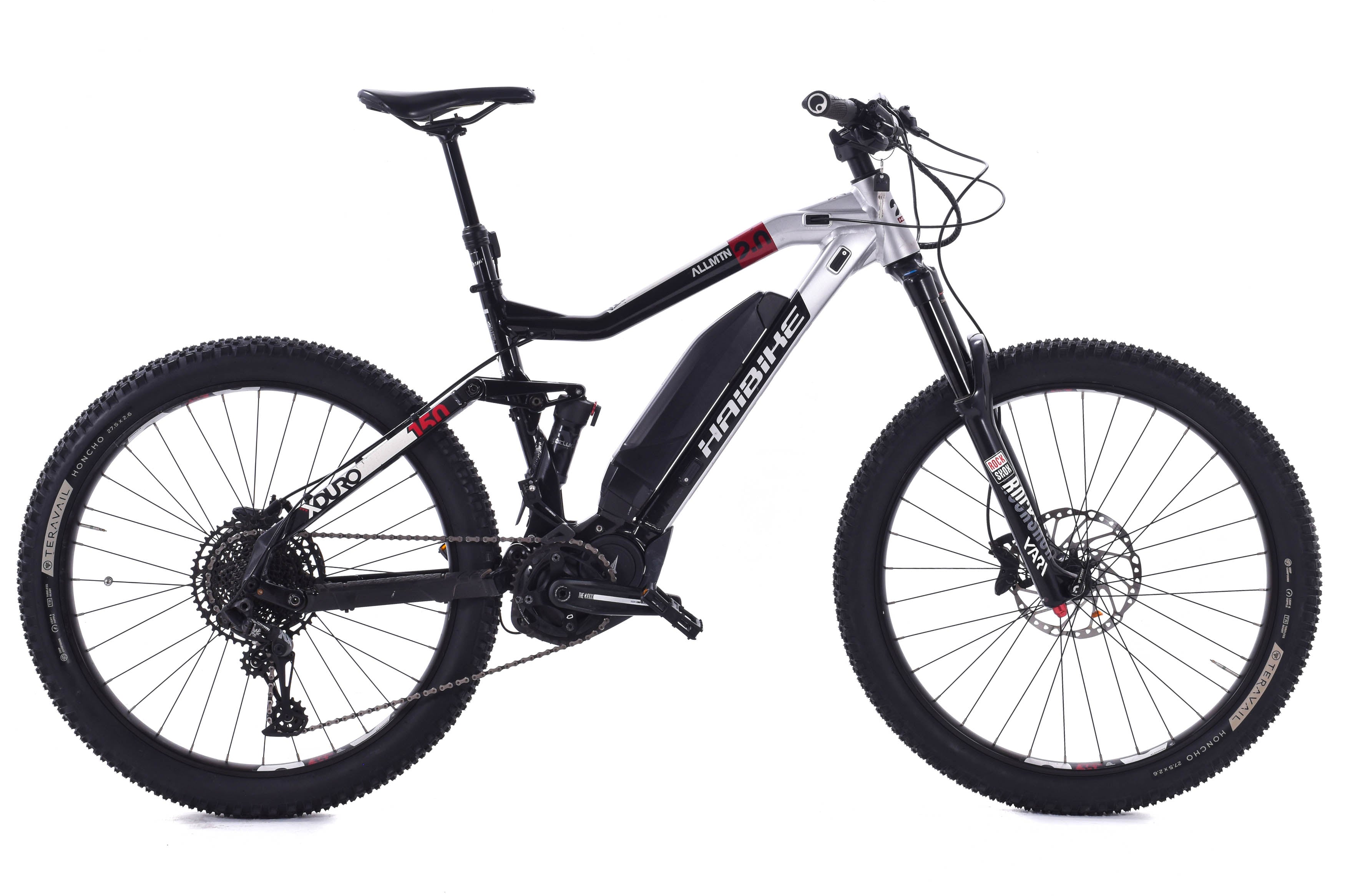 USED Haibike XDuro 150 All MTN 2.0 Large Electric Mountain Bike SRAM E