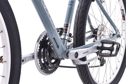 NEW DEMO KHS TC-150 17" Comfort Hybrid Bike 3x7 speed w/ Suspension Fork Gray