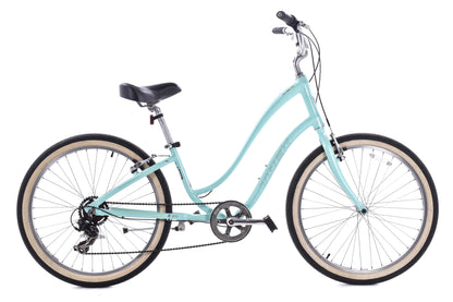 USED Trek Pure Hybrid Cruiser Bike XS/14" Green Aluminum 1x7 Speed