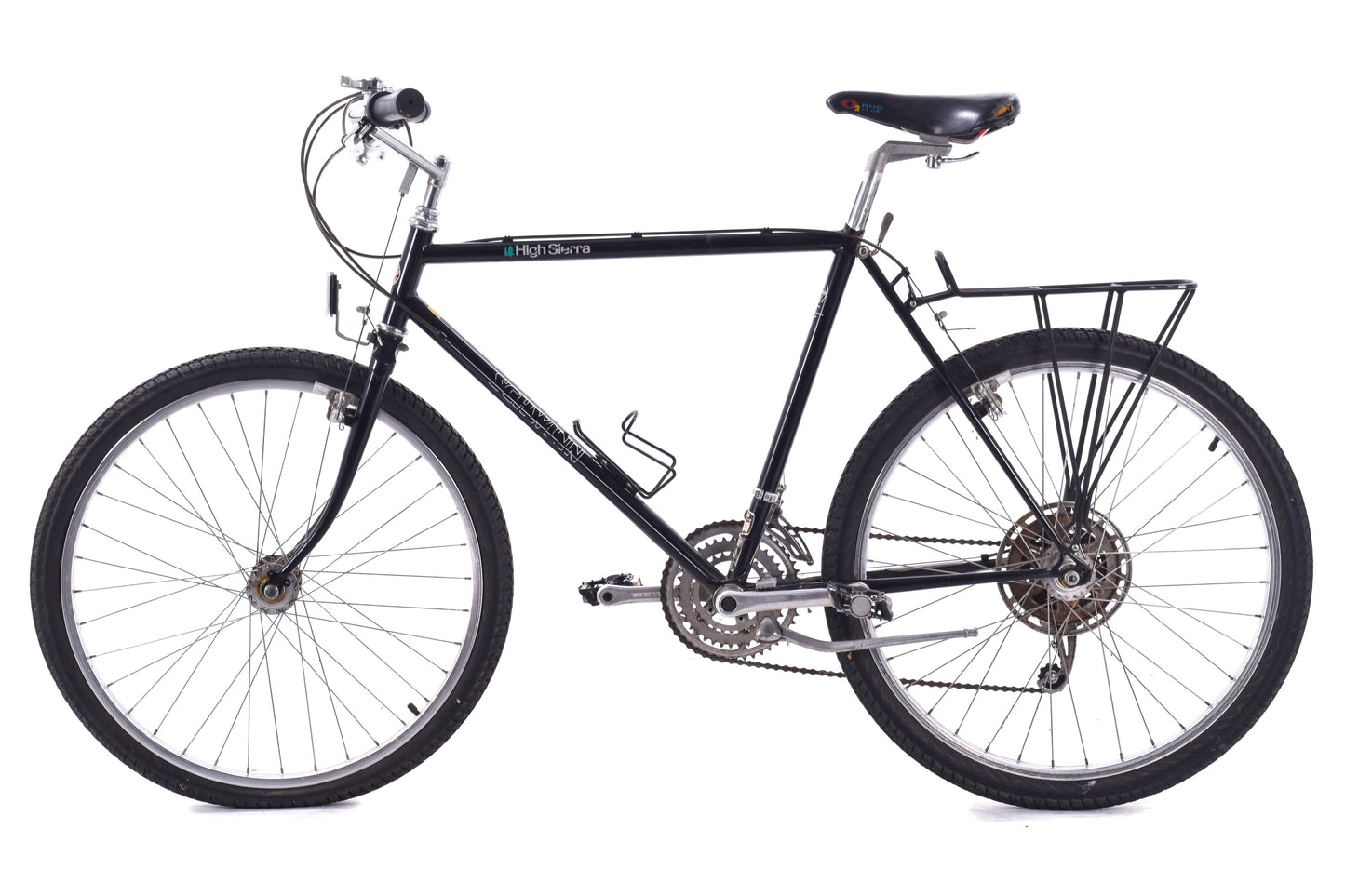 USED AS IS Vintage Schwinn High Sierra Rigid Steel Mountain Bike 20" Frame Sun Tour 3x5 speed w/ Bullmoose Bars