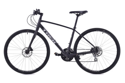USED Trek FX2 Medium Alloy Hybrid 3x8 Speed Black Tektro Hydraulic Disc Brakes
