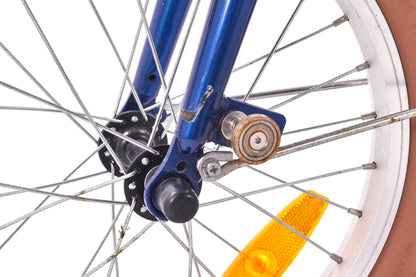 USED Citizen Tokyo Folding Bike 6 speed 16" Wheels Blue w/Rack and Fenders