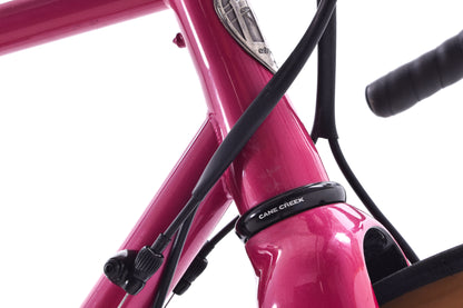 USED All-City Zig Zag Ultegra - Sour Cherry Seltzer Steel Road Bike 55cm Carbon Wheels 2x11