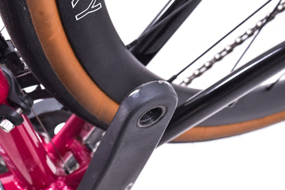 USED All-City Zig Zag Ultegra - Sour Cherry Seltzer Steel Road Bike 55cm Carbon Wheels 2x11