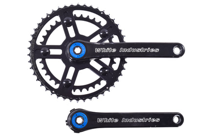 USED White Industries M30 180mm Crankset w/ 46/36T Chainrings Black - No Spindle