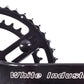 USED White Industries M30 180mm Crankset w/ 46/36T Chainrings Black - No Spindle