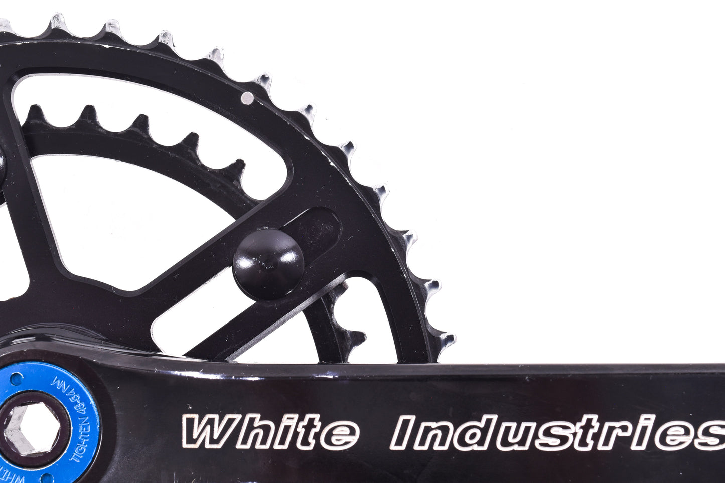 USED White Industries M30 180mm Crankset w/ 46/36T Chainrings Black - No Spindle