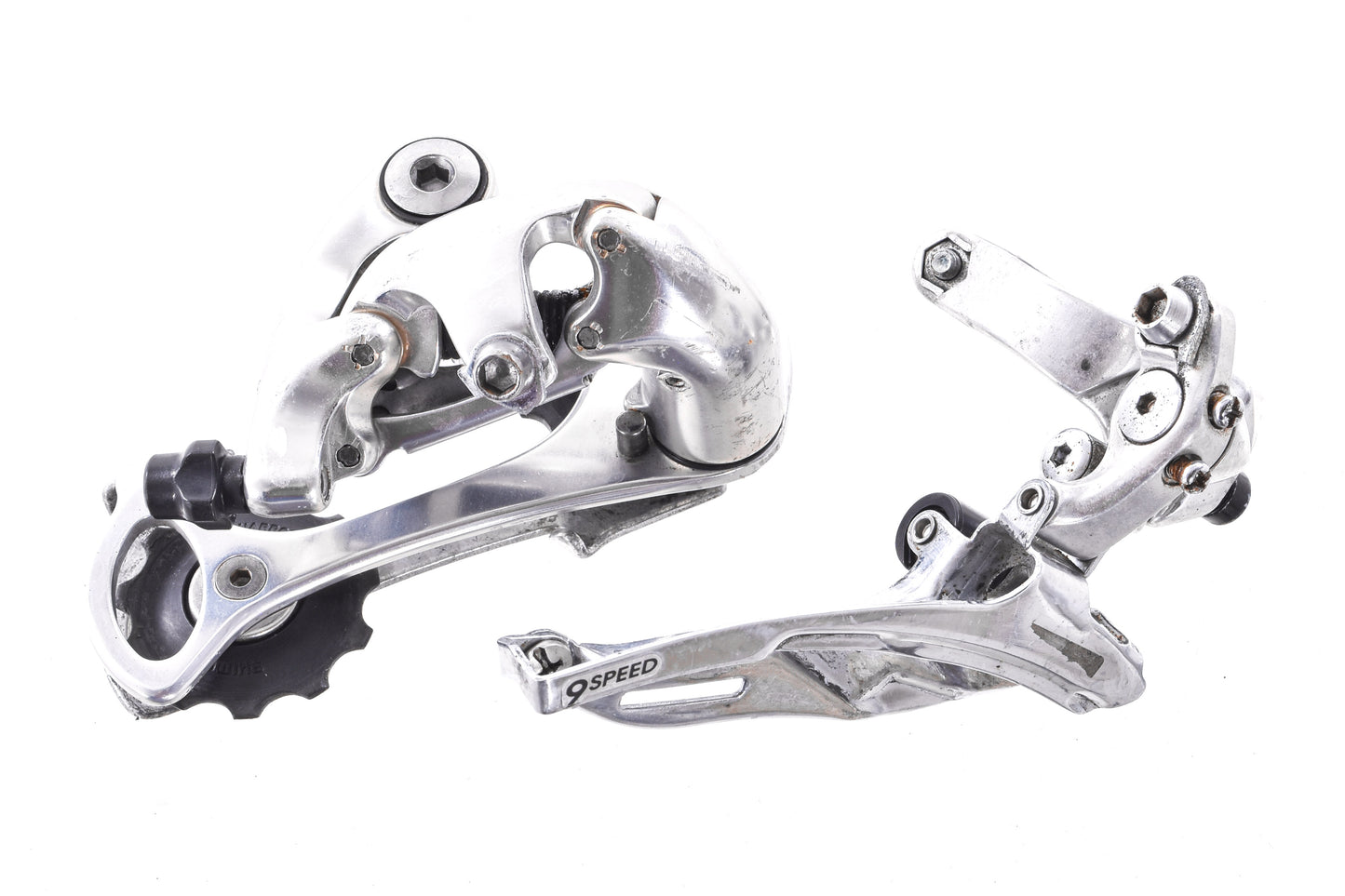 USED Shimano Tiagra 3x9 speed mini Road Triple Groupset Shifters, Derailleurs, Cassette