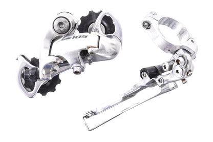 USED Shimano Tiagra 3x9 speed mini Road Triple Groupset Shifters, Derailleurs, Cassette
