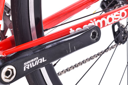 USED Tommaso Velocita 50cm Aluminum Road Bike SRAM Rival 2x10 Carbon Fork Red/Black