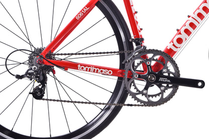 USED Tommaso Velocita 50cm Aluminum Road Bike SRAM Rival 2x10 Carbon Fork Red/Black