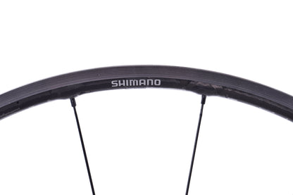 USED Shimano WH-RS81 C24 Carbon/Alloy Road Rim Brake Front Wheel 100mm QR