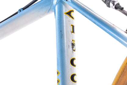 USED Vintage Ciocc Lugged Steel Road Bike 48cm Campagnolo Mirage Blue/White/Chrome Made in Italy- AS IS