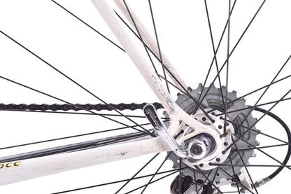 USED Vintage Ciocc Lugged Steel Road Bike 48cm Campagnolo Mirage Blue/White/Chrome Made in Italy- AS IS