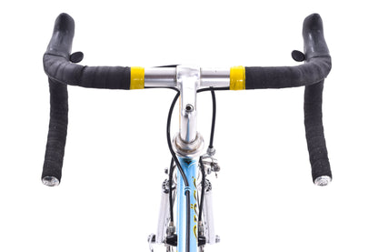 USED Vintage Ciocc Lugged Steel Road Bike 48cm Campagnolo Mirage Blue/White/Chrome Made in Italy- AS IS