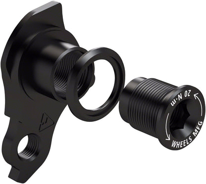 NEW Wheels Manufacturing Universal Derailleur Hanger - 404-02, For Frames designed to accept SRAM UDH, Black - Around the Cycle