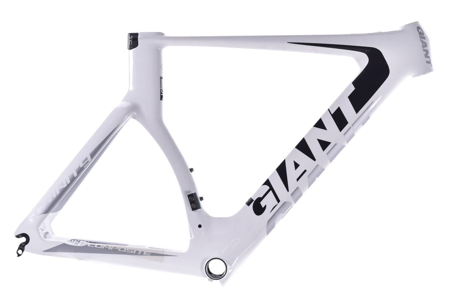 NEW Giant Trinity Advanced 1 Frame Small White/Black No Fork, Seatpost