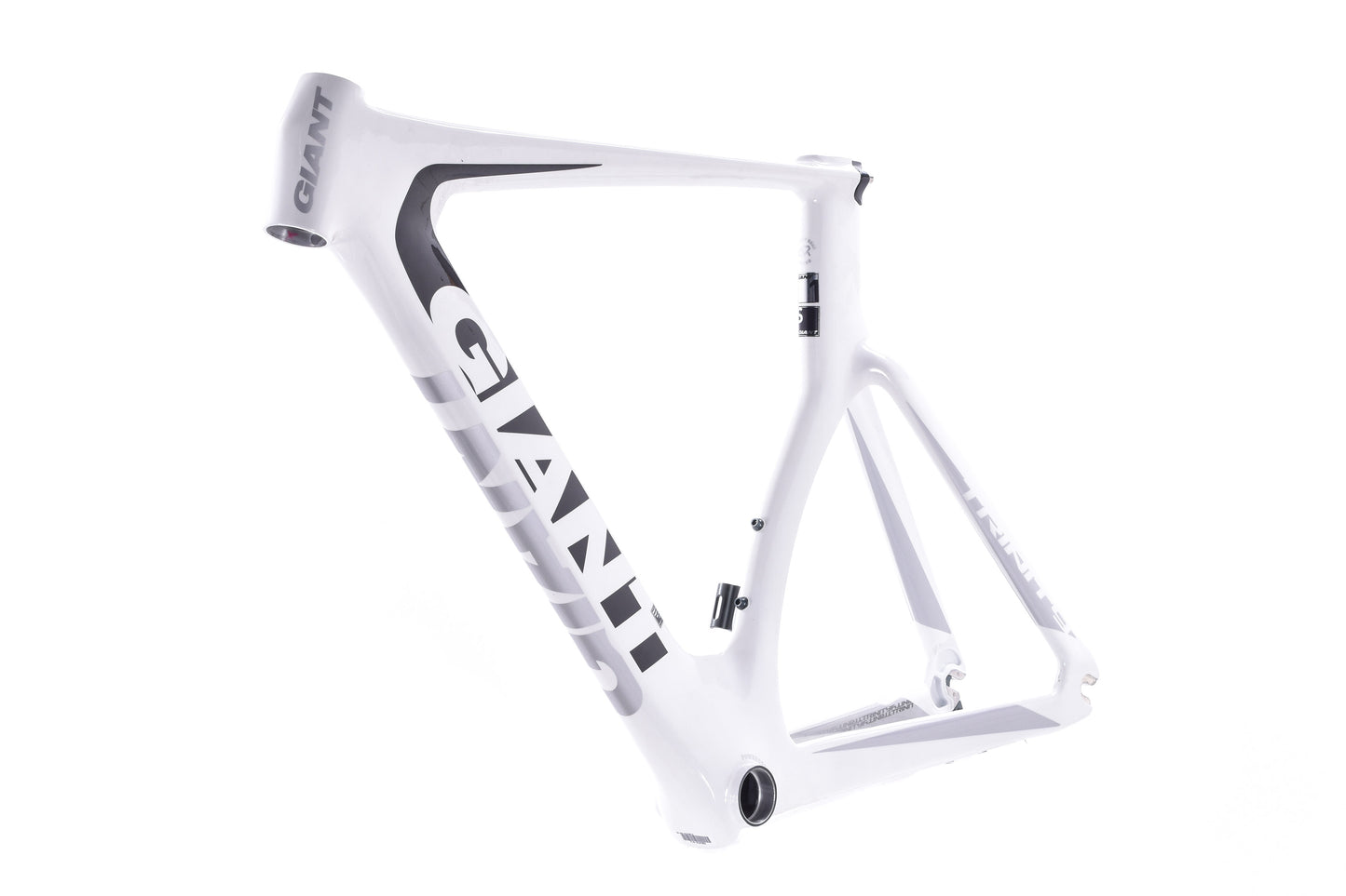 NEW Giant Trinity Advanced 1 Frame Small White/Black No Fork, Seatpost