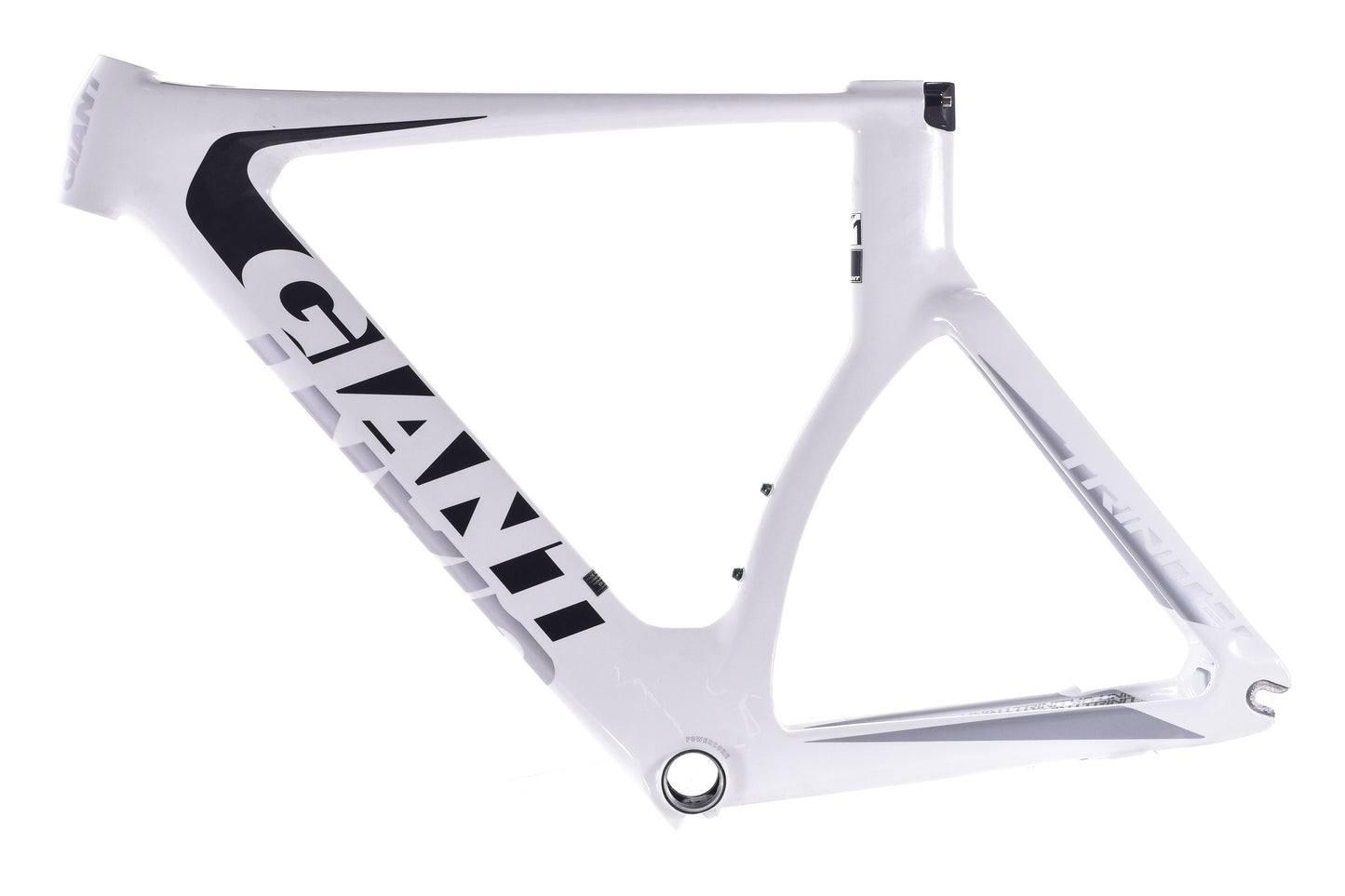 NEW Giant Trinity Advanced 1 Frame Small White/Black No Fork, Seatpost