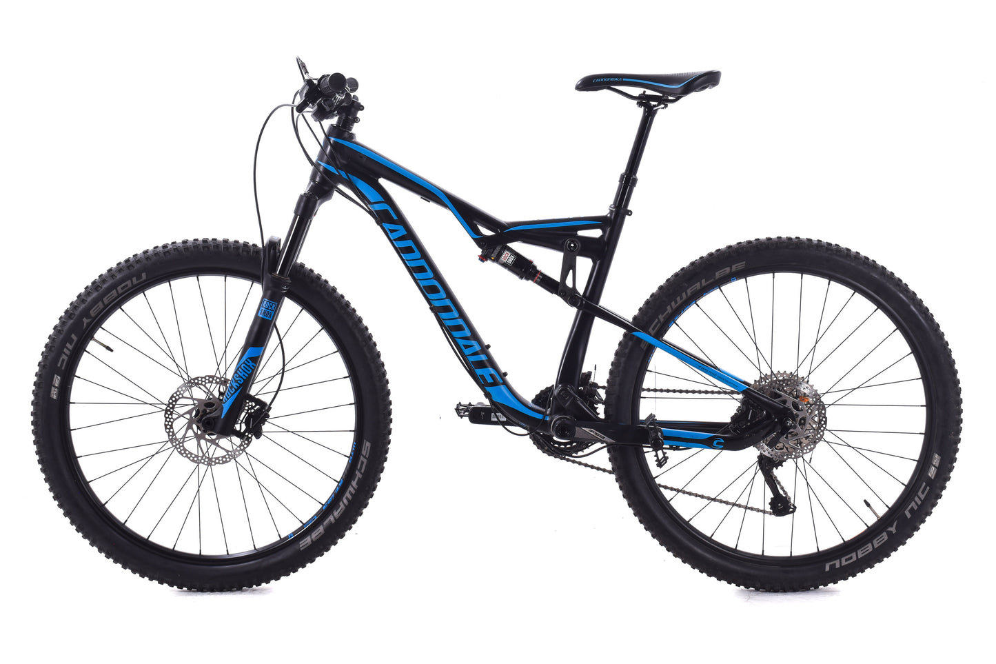 USED 2017 Cannondale Habit 4 27.5" Full Suspension Mountain Bike Medium SLX 2x11