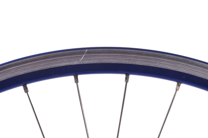 USED FIR Track Wheelset with Vintage Campagnolo Hubs Blue Rims Fixed Gear