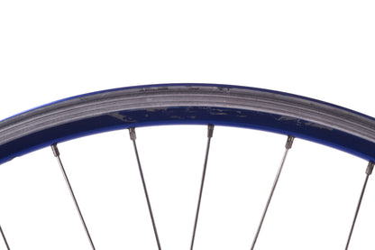 USED FIR Track Wheelset with Vintage Campagnolo Hubs Blue Rims Fixed Gear