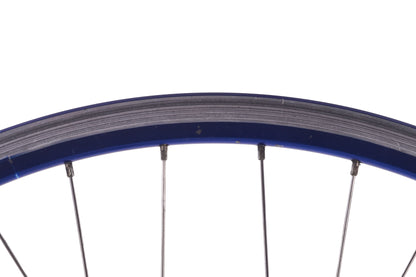 USED FIR Track Wheelset with Vintage Campagnolo Hubs Blue Rims Fixed Gear