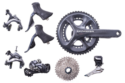 USED Shimano Ultegra 6870 Di2 2x11 speed Road Groupset Rim Brake 175mm 50/34T Crank