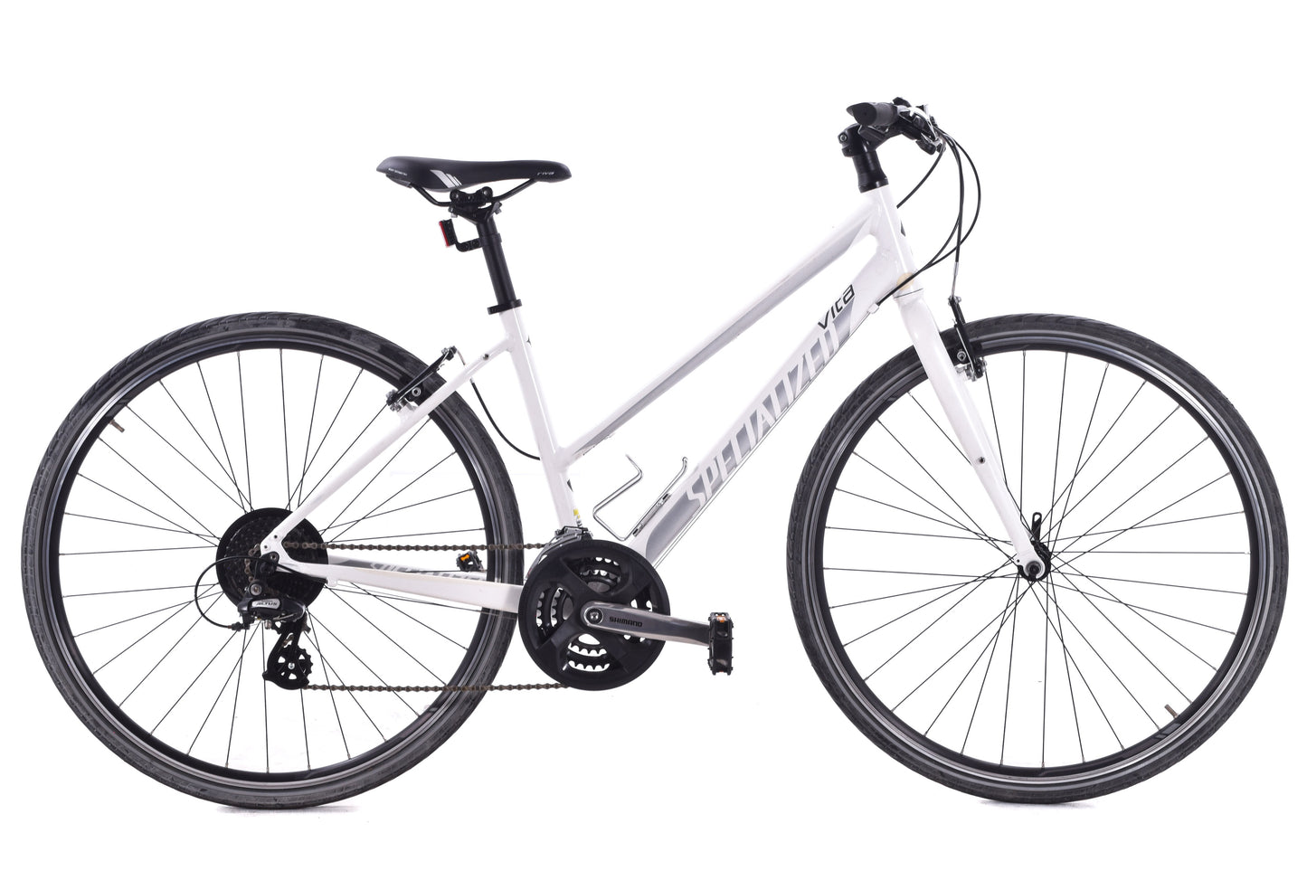 USED Specialized Vita Step Thru Aluminum Hybrid Bike Medium White 3x8 speed