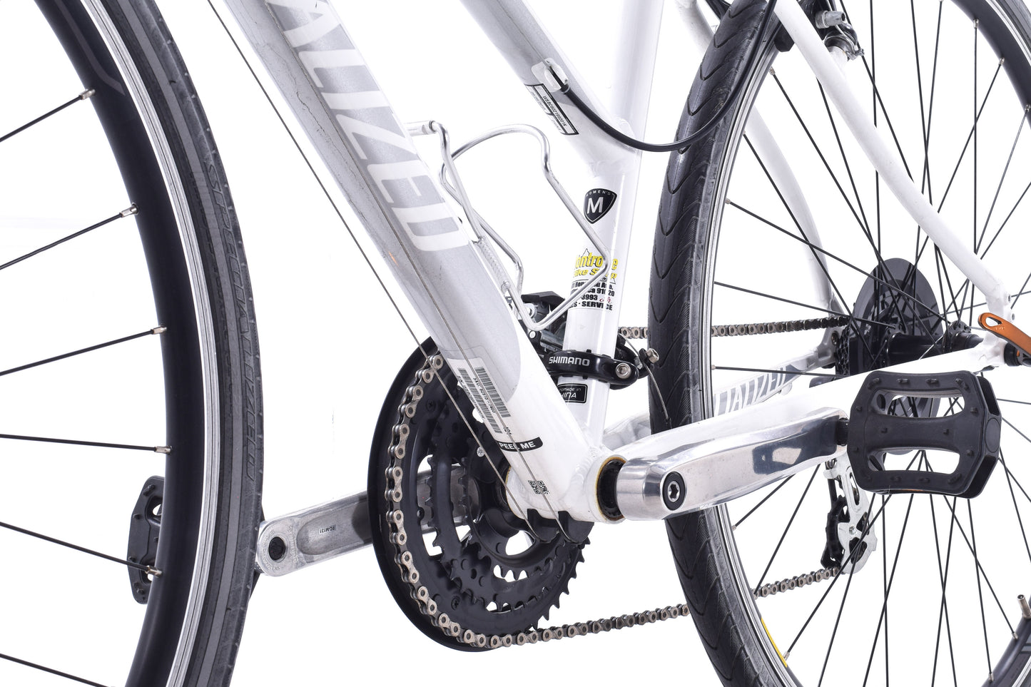 USED Specialized Vita Step Thru Aluminum Hybrid Bike Medium White 3x8 speed