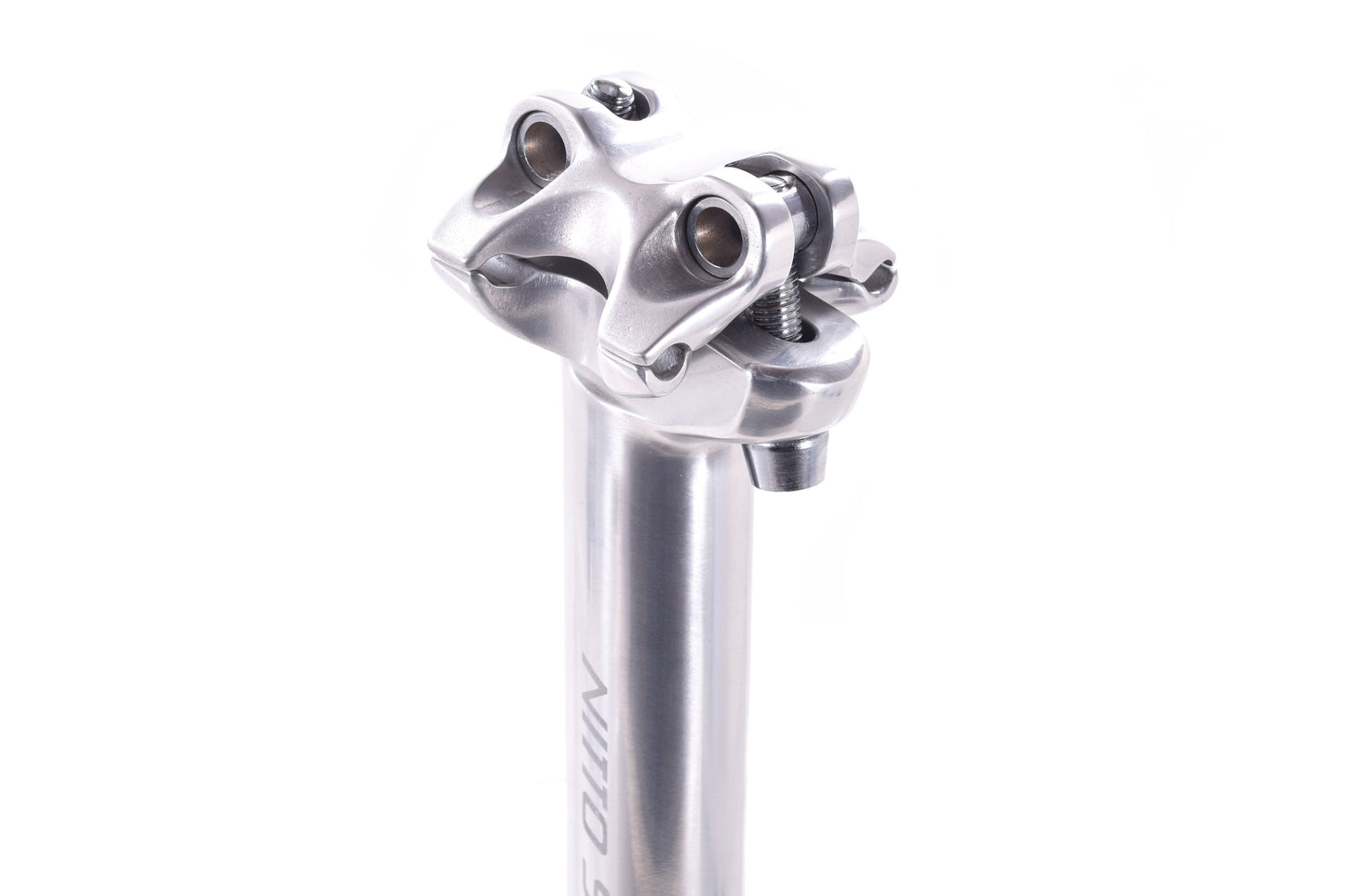 USED Nitto S92 Silver Aluminum Zero Offset Seatpost 27.2x300mm