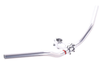 USED Nitto B802 HT Silver Riser Handlebar 25.4x620mm w/ 25.4x70mm Threadless Stem